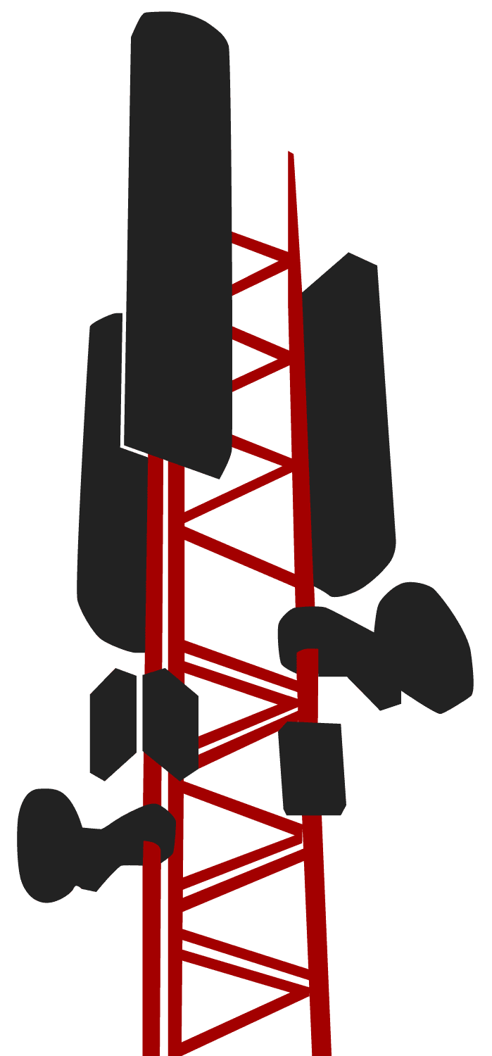 An illustration of a 5G tower.